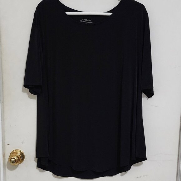 Chico's Tops - Chico's, Ultimate Tee, 3/4 sleeves, Size 3 (16 or XL)